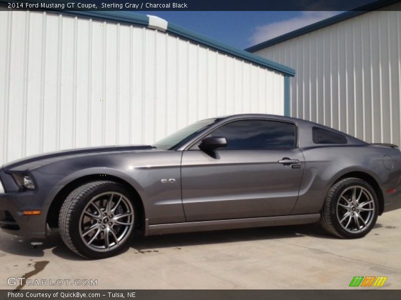 Sterling Gray / Charcoal Black 2014 Ford Mustang GT Coupe