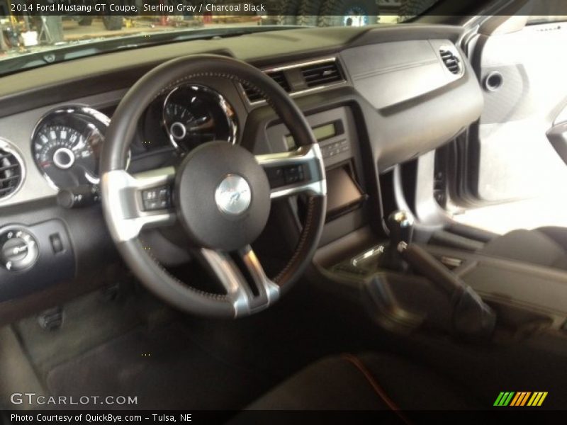 Sterling Gray / Charcoal Black 2014 Ford Mustang GT Coupe