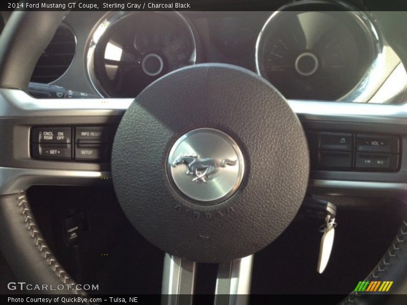 Sterling Gray / Charcoal Black 2014 Ford Mustang GT Coupe