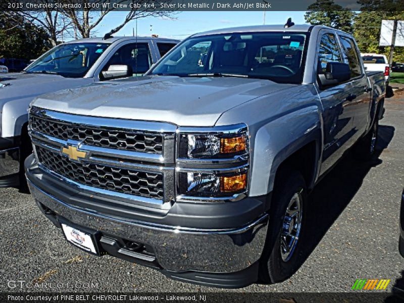 Silver Ice Metallic / Dark Ash/Jet Black 2015 Chevrolet Silverado 1500 WT Crew Cab 4x4