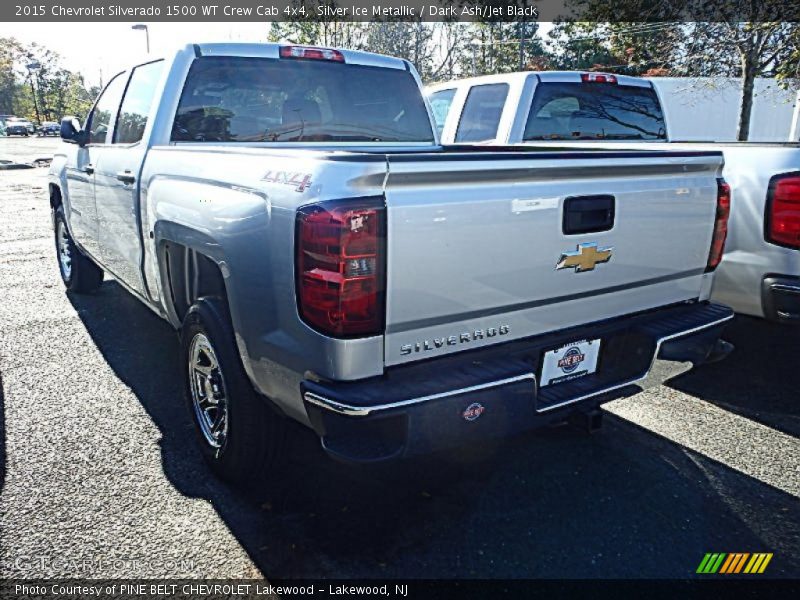 Silver Ice Metallic / Dark Ash/Jet Black 2015 Chevrolet Silverado 1500 WT Crew Cab 4x4