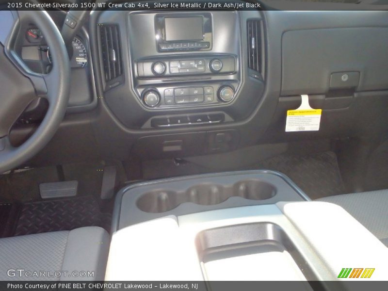 Silver Ice Metallic / Dark Ash/Jet Black 2015 Chevrolet Silverado 1500 WT Crew Cab 4x4