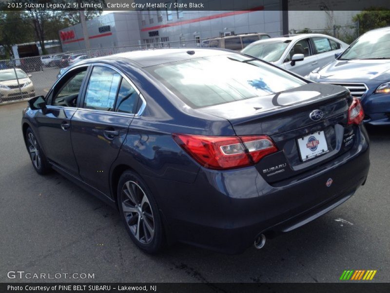 Carbide Gray Metallic / Slate Black 2015 Subaru Legacy 2.5i Limited