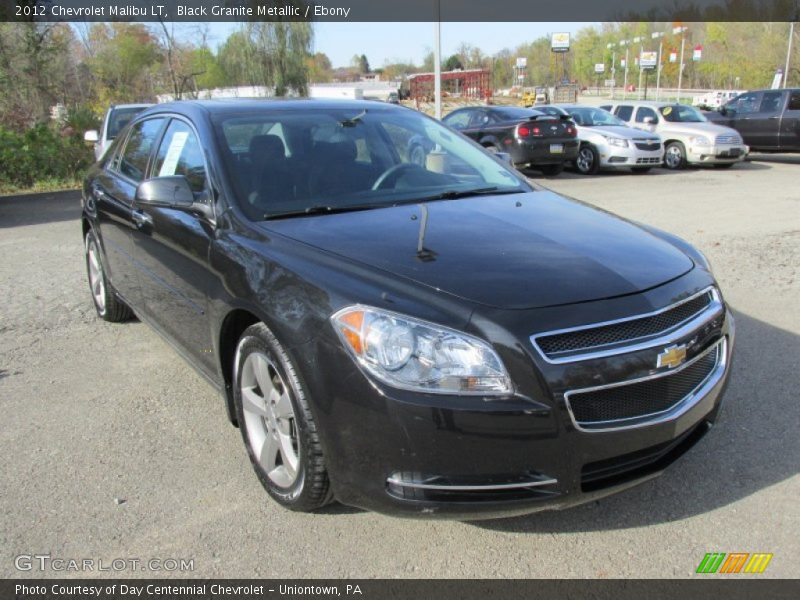 Black Granite Metallic / Ebony 2012 Chevrolet Malibu LT