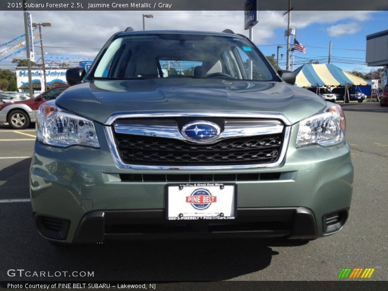 Jasmine Green Metallic / Gray 2015 Subaru Forester 2.5i