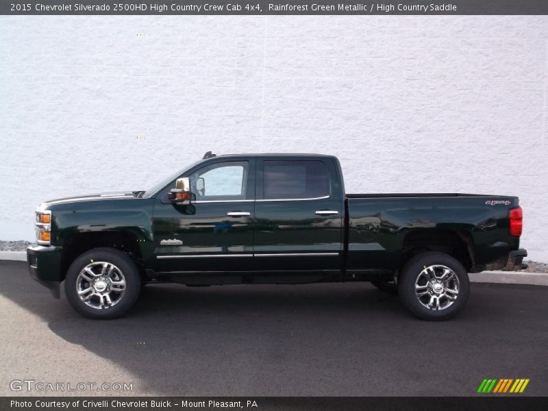  2015 Silverado 2500HD High Country Crew Cab 4x4 Rainforest Green Metallic