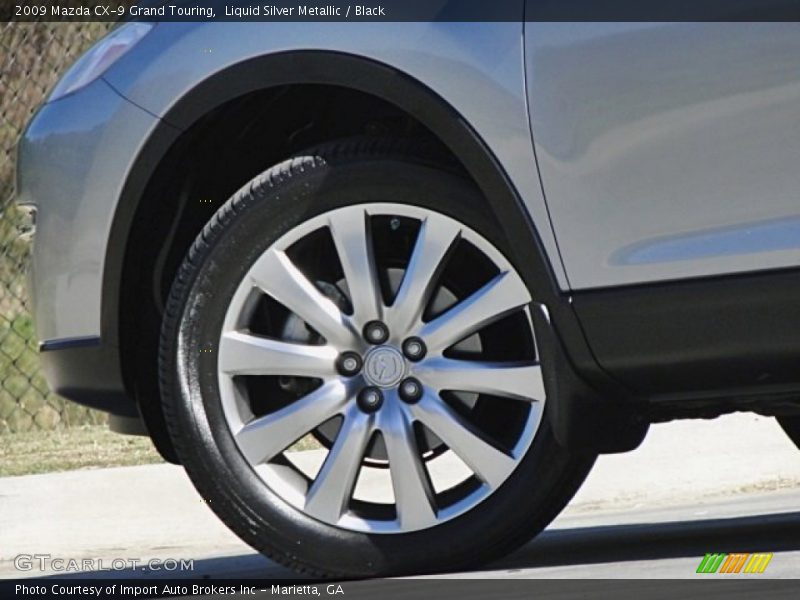 Liquid Silver Metallic / Black 2009 Mazda CX-9 Grand Touring