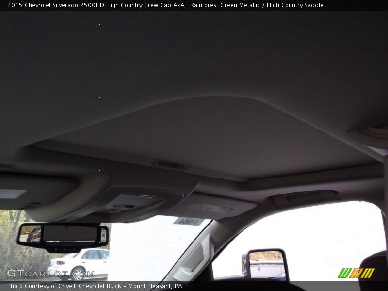 Rainforest Green Metallic / High Country Saddle 2015 Chevrolet Silverado 2500HD High Country Crew Cab 4x4