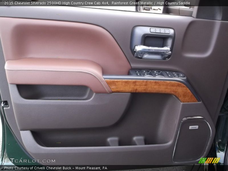 Rainforest Green Metallic / High Country Saddle 2015 Chevrolet Silverado 2500HD High Country Crew Cab 4x4
