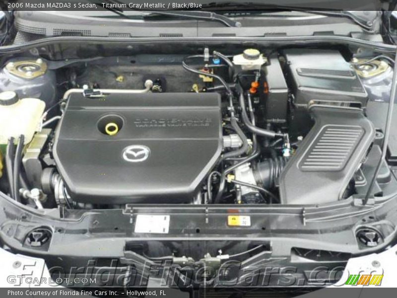 Titanium Gray Metallic / Black/Blue 2006 Mazda MAZDA3 s Sedan