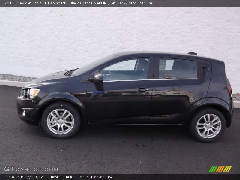 Black Granite Metallic / Jet Black/Dark Titanium 2015 Chevrolet Sonic LT Hatchback