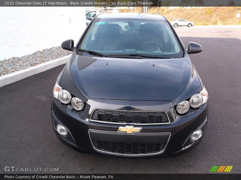 Black Granite Metallic / Jet Black/Dark Titanium 2015 Chevrolet Sonic LT Hatchback