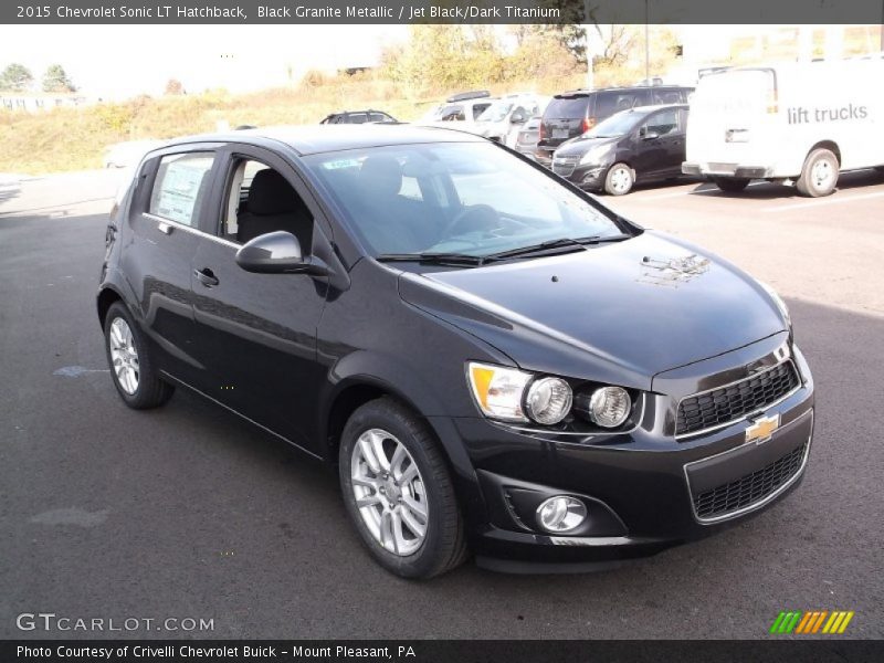 Black Granite Metallic / Jet Black/Dark Titanium 2015 Chevrolet Sonic LT Hatchback
