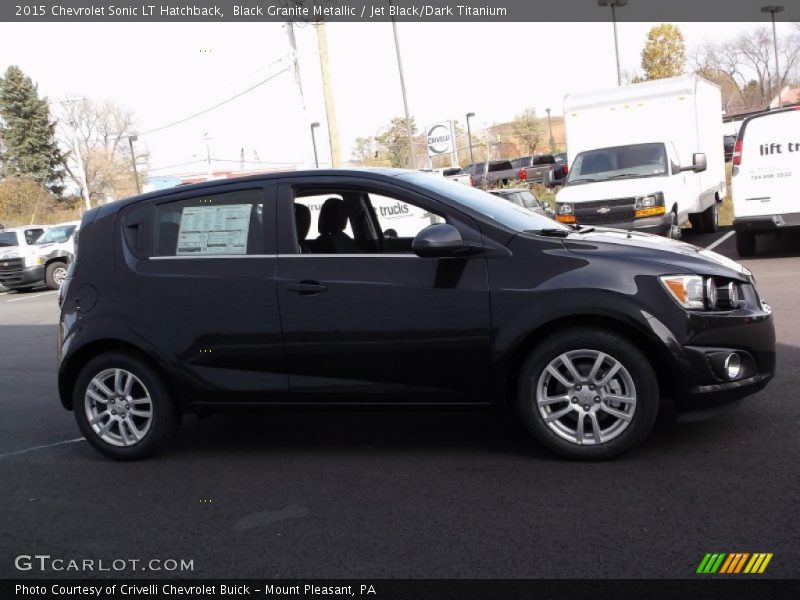 Black Granite Metallic / Jet Black/Dark Titanium 2015 Chevrolet Sonic LT Hatchback