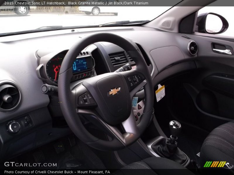 Black Granite Metallic / Jet Black/Dark Titanium 2015 Chevrolet Sonic LT Hatchback