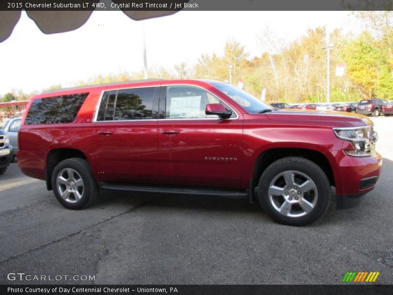 Crystal Red Tintcoat / Jet Black 2015 Chevrolet Suburban LT 4WD