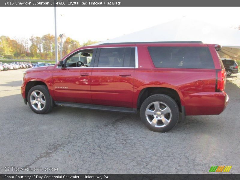 Crystal Red Tintcoat / Jet Black 2015 Chevrolet Suburban LT 4WD