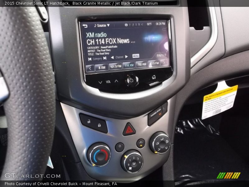 Black Granite Metallic / Jet Black/Dark Titanium 2015 Chevrolet Sonic LT Hatchback