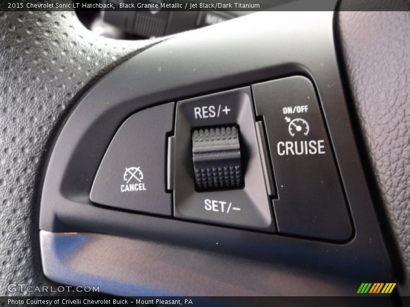 Black Granite Metallic / Jet Black/Dark Titanium 2015 Chevrolet Sonic LT Hatchback