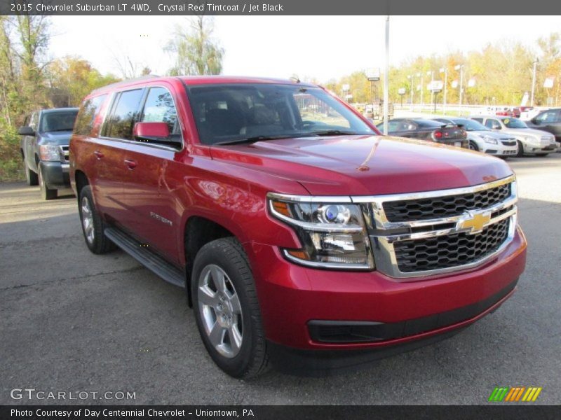 Crystal Red Tintcoat / Jet Black 2015 Chevrolet Suburban LT 4WD