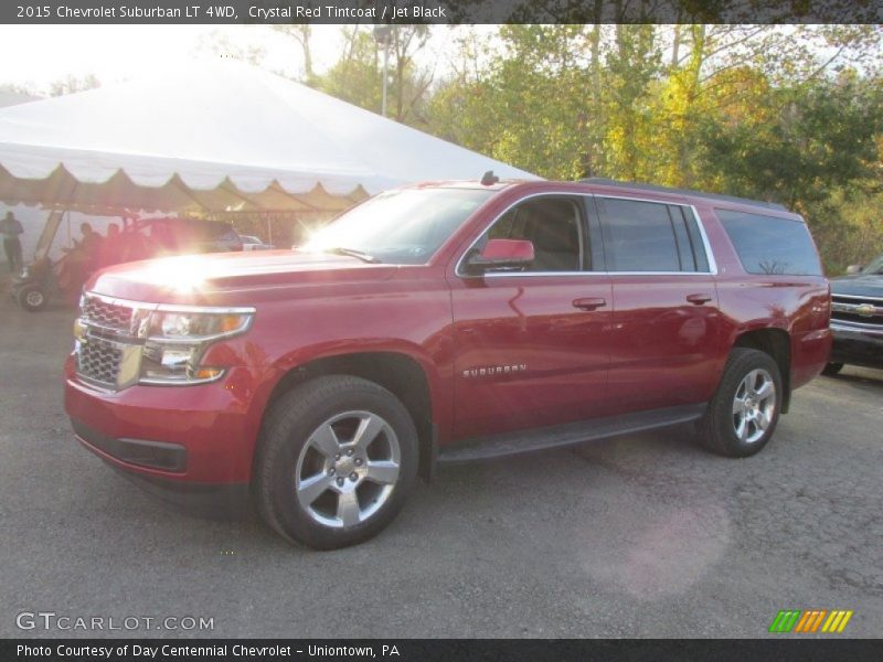 Crystal Red Tintcoat / Jet Black 2015 Chevrolet Suburban LT 4WD