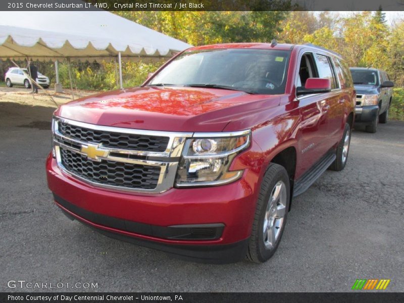 Crystal Red Tintcoat / Jet Black 2015 Chevrolet Suburban LT 4WD