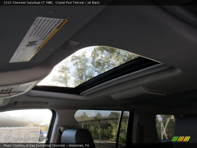 Crystal Red Tintcoat / Jet Black 2015 Chevrolet Suburban LT 4WD