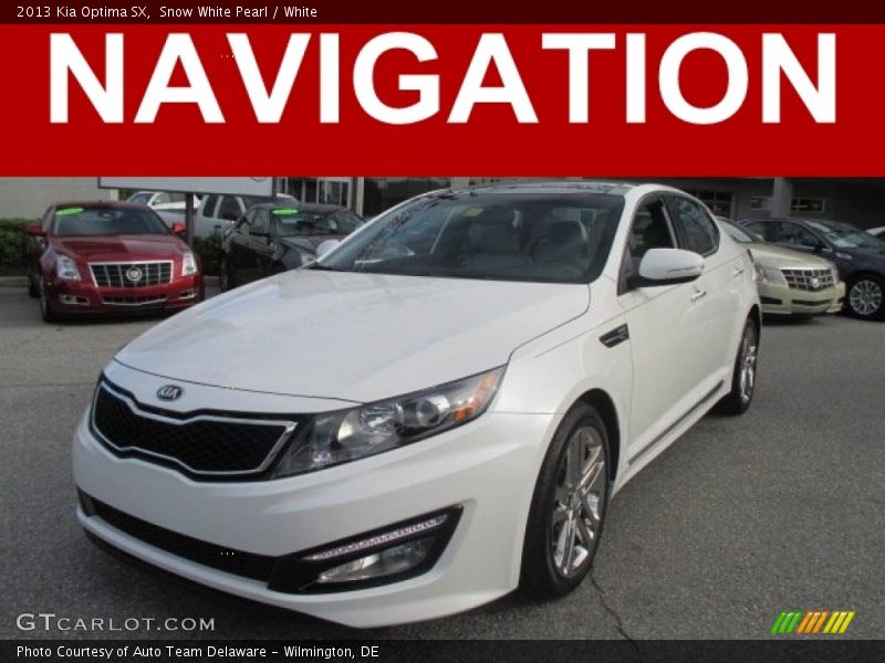 Snow White Pearl / White 2013 Kia Optima SX
