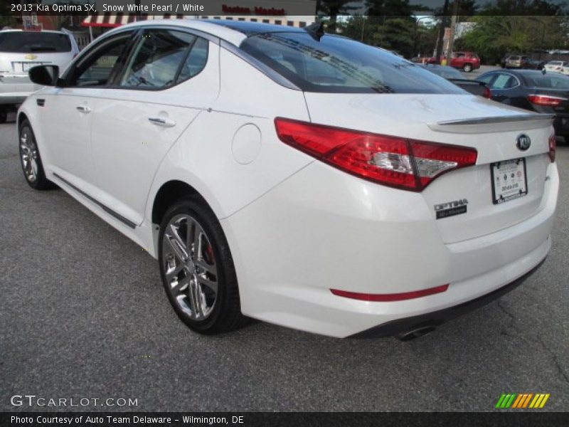 Snow White Pearl / White 2013 Kia Optima SX