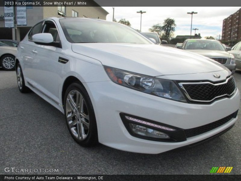 Snow White Pearl / White 2013 Kia Optima SX