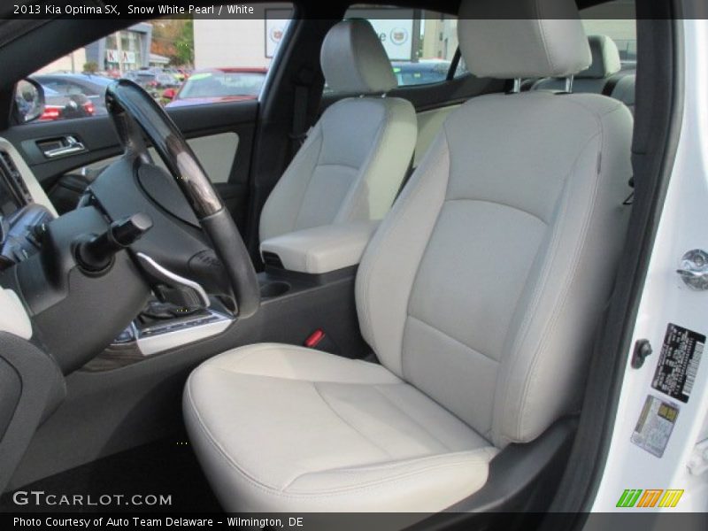 Snow White Pearl / White 2013 Kia Optima SX