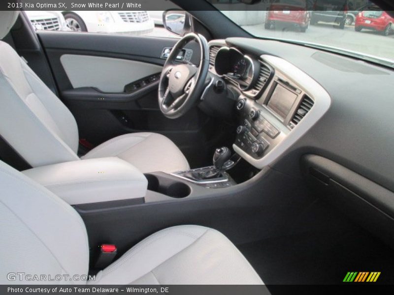 Snow White Pearl / White 2013 Kia Optima SX