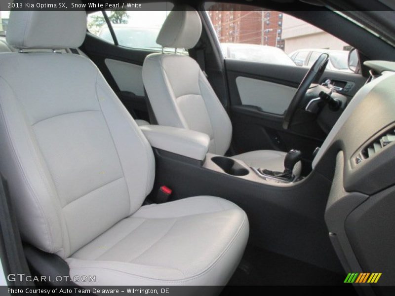 Snow White Pearl / White 2013 Kia Optima SX