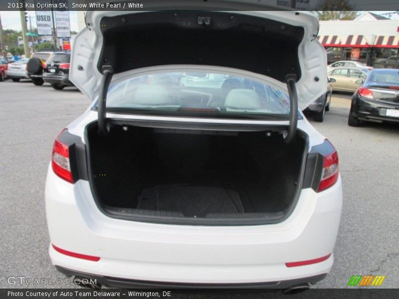 Snow White Pearl / White 2013 Kia Optima SX