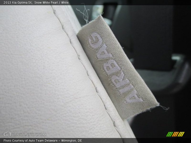 Snow White Pearl / White 2013 Kia Optima SX