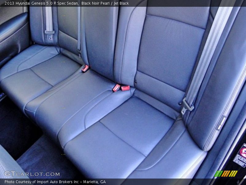 Black Noir Pearl / Jet Black 2013 Hyundai Genesis 5.0 R Spec Sedan