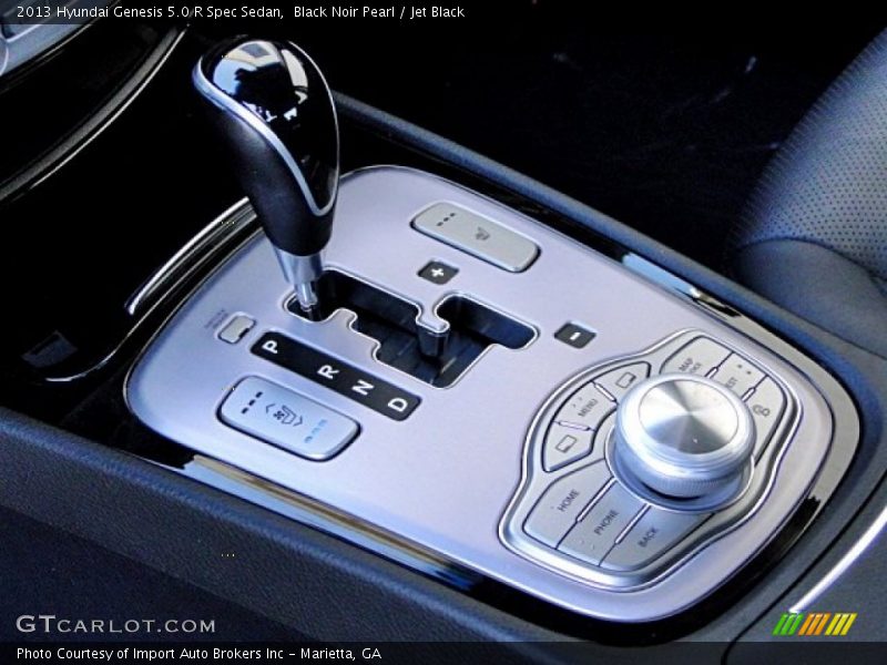 Black Noir Pearl / Jet Black 2013 Hyundai Genesis 5.0 R Spec Sedan