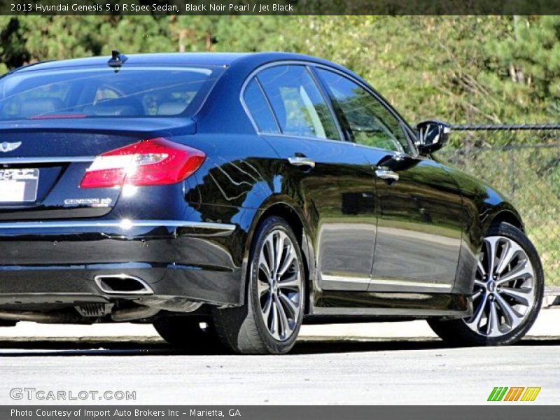 Black Noir Pearl / Jet Black 2013 Hyundai Genesis 5.0 R Spec Sedan