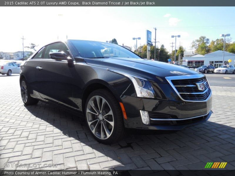 Black Diamond Tricoat / Jet Black/Jet Black 2015 Cadillac ATS 2.0T Luxury AWD Coupe