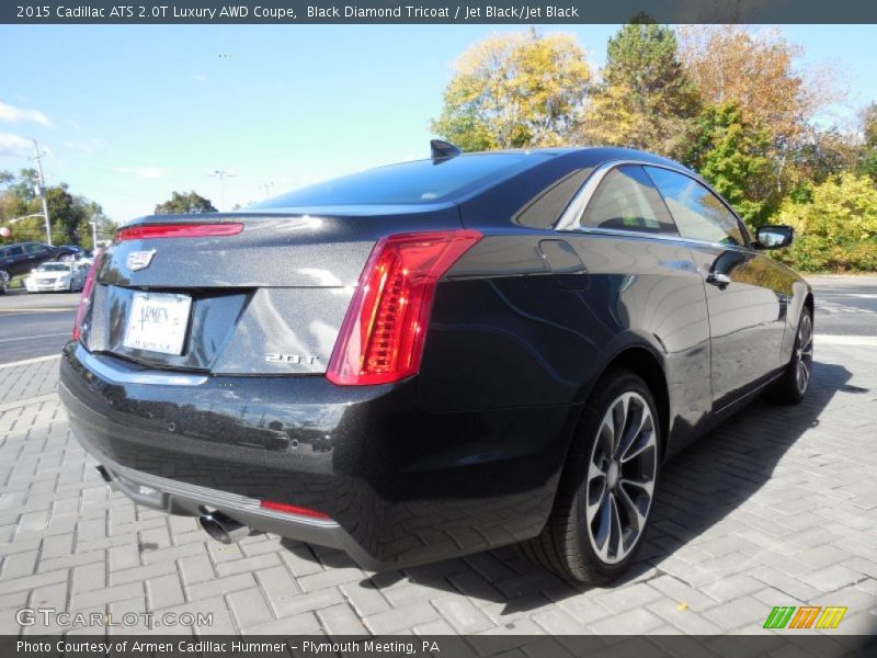 Black Diamond Tricoat / Jet Black/Jet Black 2015 Cadillac ATS 2.0T Luxury AWD Coupe