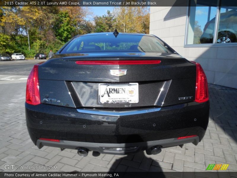 Black Diamond Tricoat / Jet Black/Jet Black 2015 Cadillac ATS 2.0T Luxury AWD Coupe