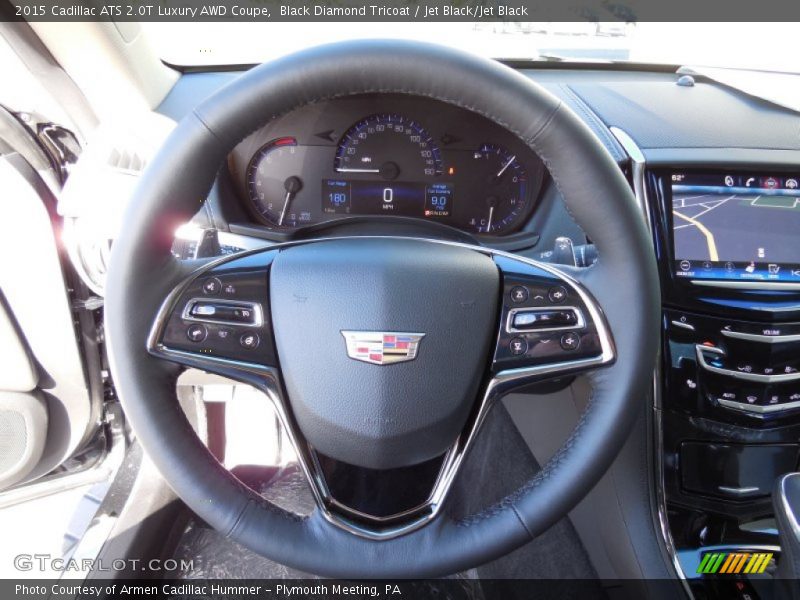Black Diamond Tricoat / Jet Black/Jet Black 2015 Cadillac ATS 2.0T Luxury AWD Coupe