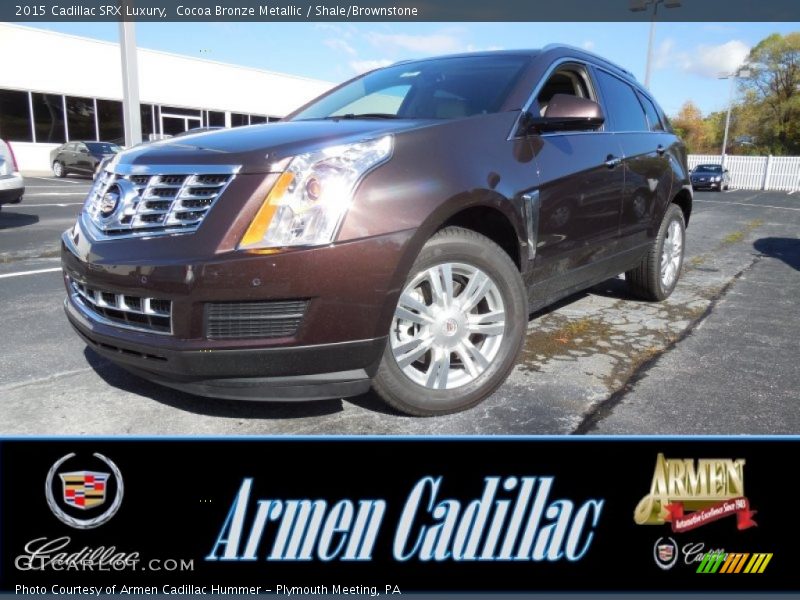 Cocoa Bronze Metallic / Shale/Brownstone 2015 Cadillac SRX Luxury