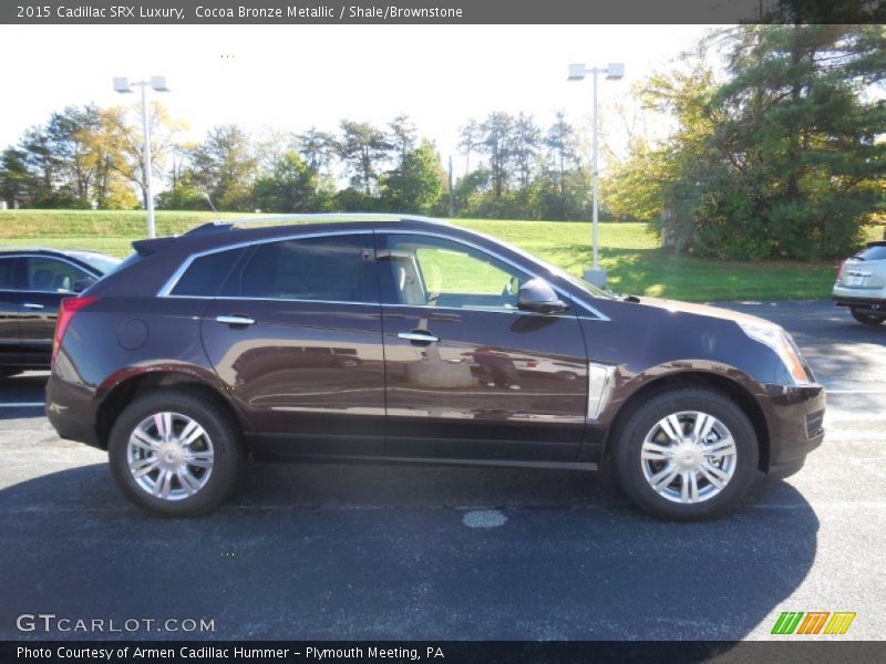 Cocoa Bronze Metallic / Shale/Brownstone 2015 Cadillac SRX Luxury