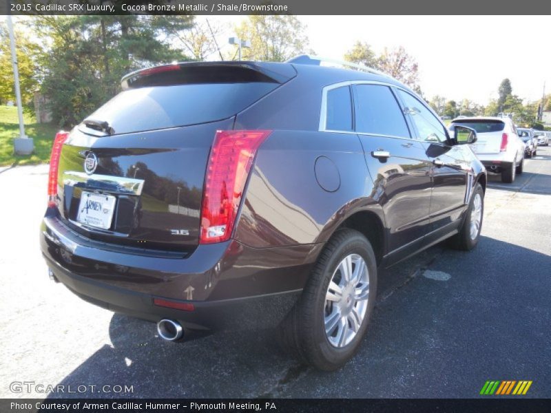 Cocoa Bronze Metallic / Shale/Brownstone 2015 Cadillac SRX Luxury