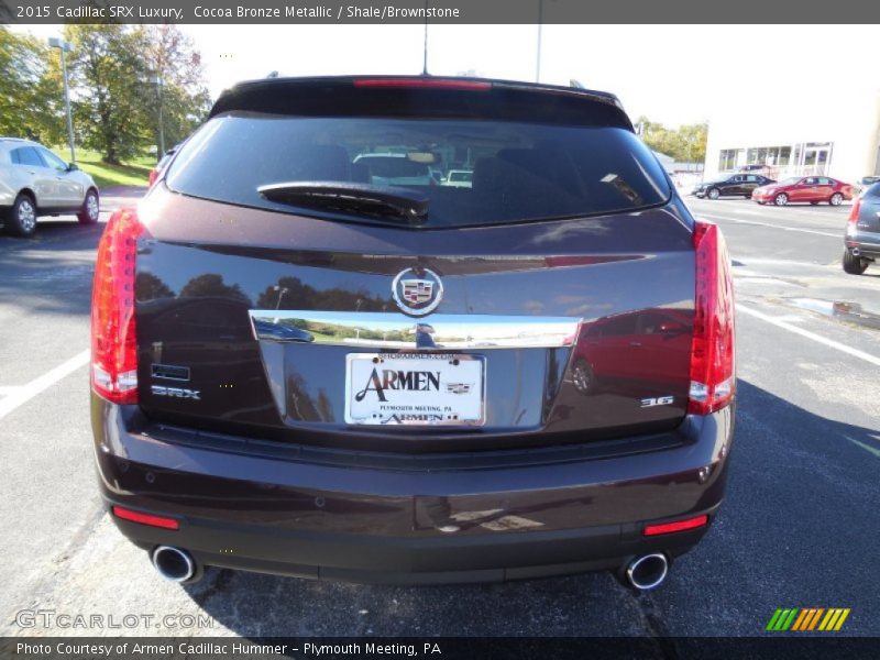 Cocoa Bronze Metallic / Shale/Brownstone 2015 Cadillac SRX Luxury