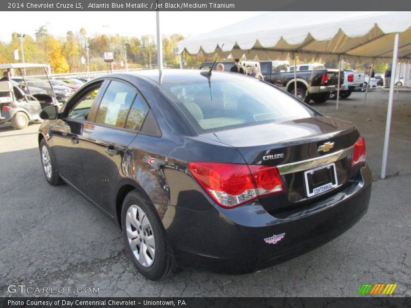 Atlantis Blue Metallic / Jet Black/Medium Titanium 2014 Chevrolet Cruze LS