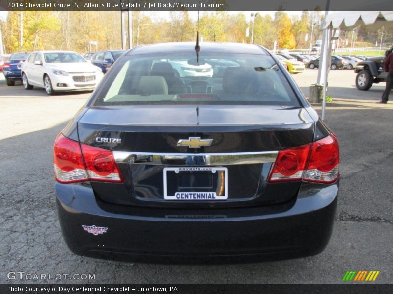 Atlantis Blue Metallic / Jet Black/Medium Titanium 2014 Chevrolet Cruze LS