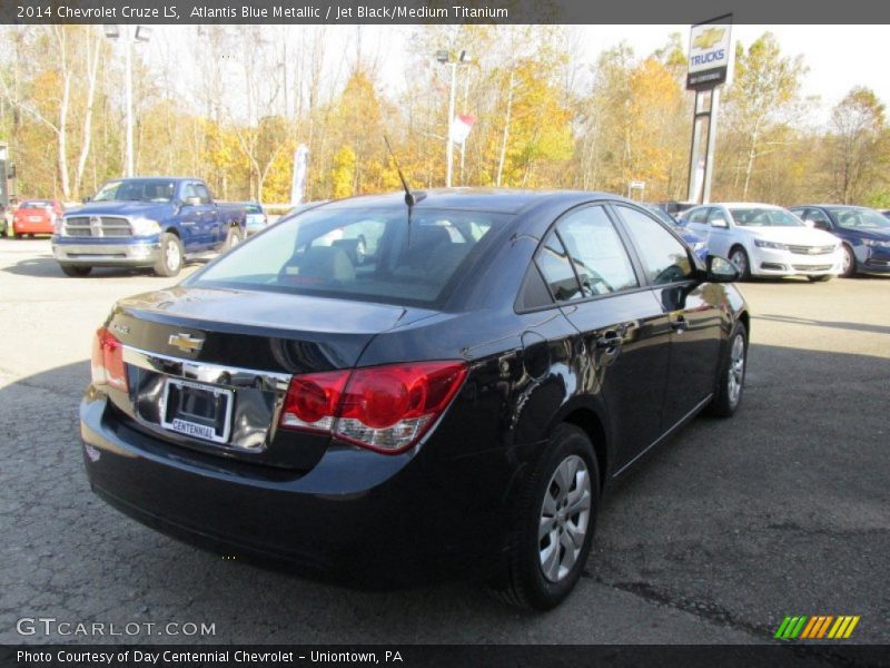 Atlantis Blue Metallic / Jet Black/Medium Titanium 2014 Chevrolet Cruze LS