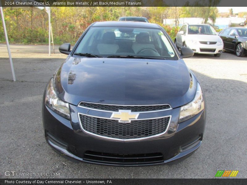 Atlantis Blue Metallic / Jet Black/Medium Titanium 2014 Chevrolet Cruze LS